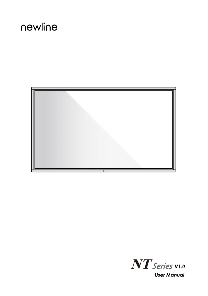 Page 1 de la notice Manuel utilisateur Newline TT-7523NT-PLUS