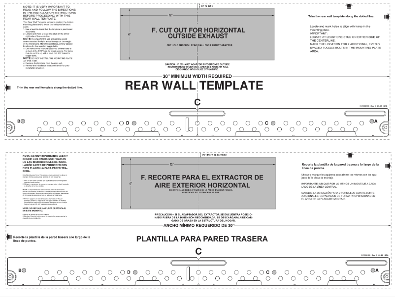 Page 1 de la notice Guide d'installation GE UVM9125STSS
