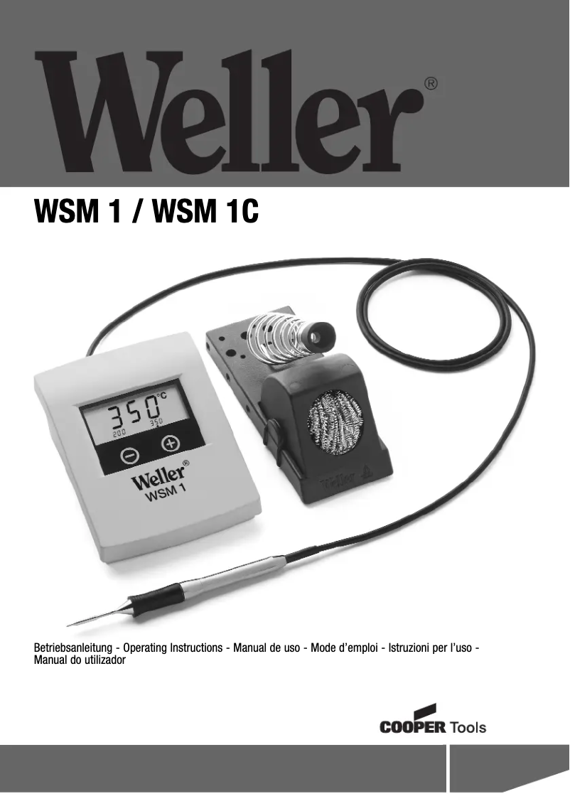 Page n°1 - Manuel utilisateur Weller WSM 1