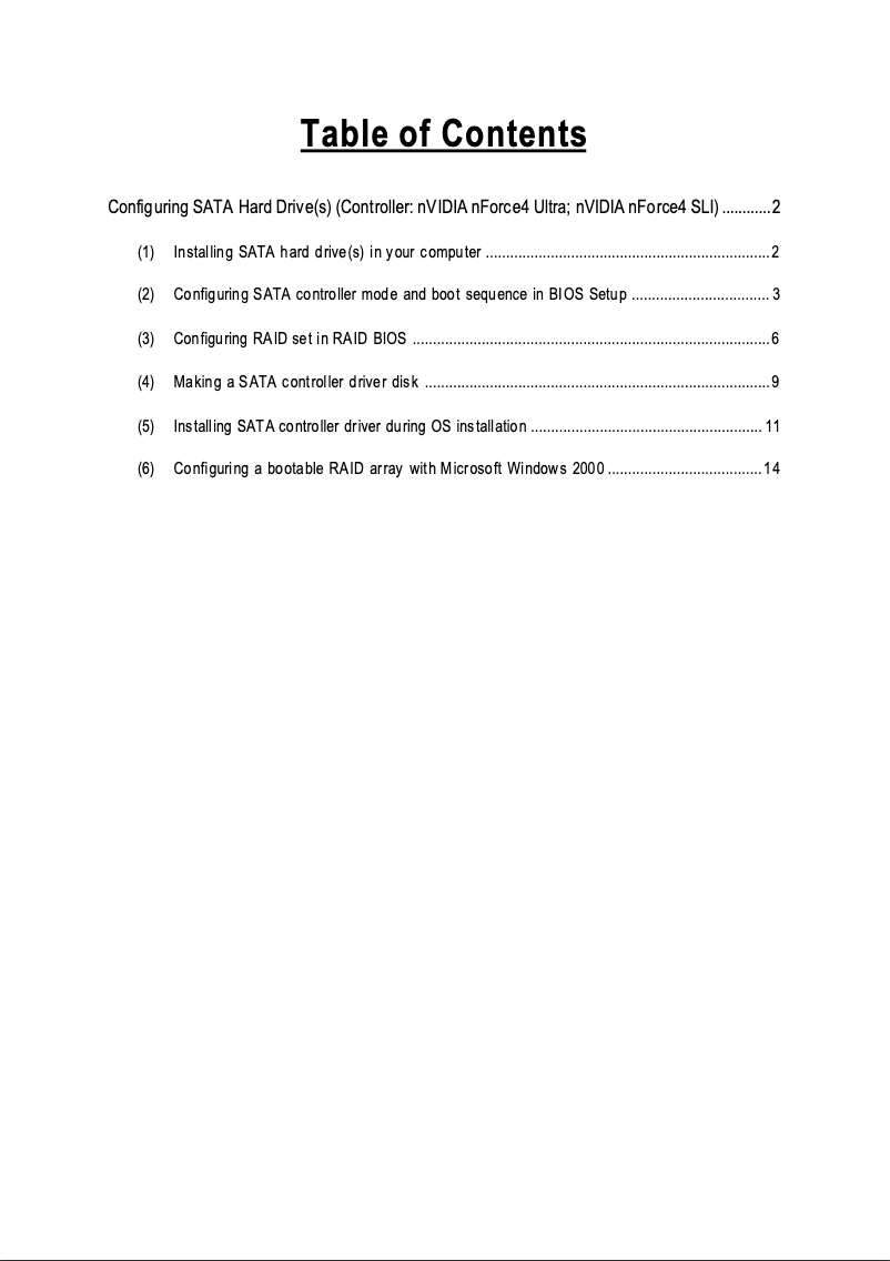 Page n°1 - Guide d'installation Gigabyte GA-K8N-SLI