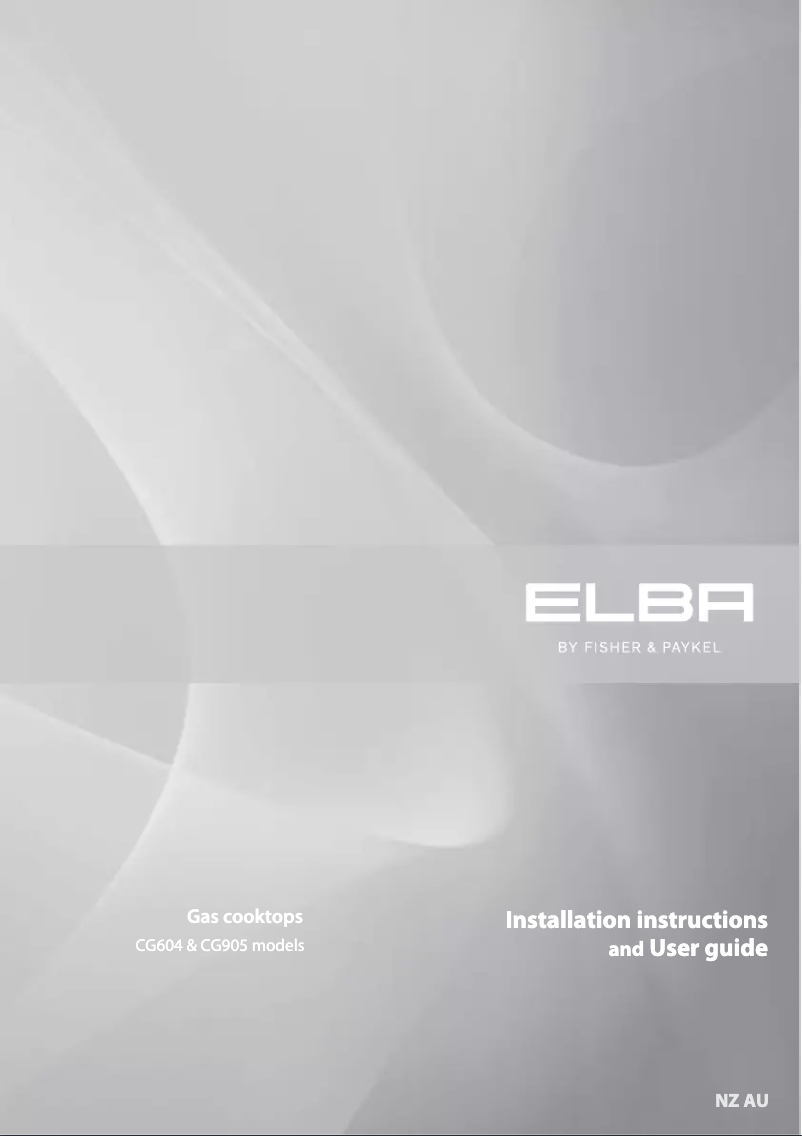 Image de la première page du manuel de l'appareil CG905LWFCX2