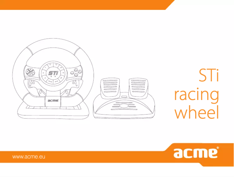 Page 1 de la notice Manuel utilisateur Acme Made STi