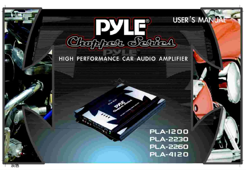 Page n°1 - Manuel utilisateur Pyle PLA2230