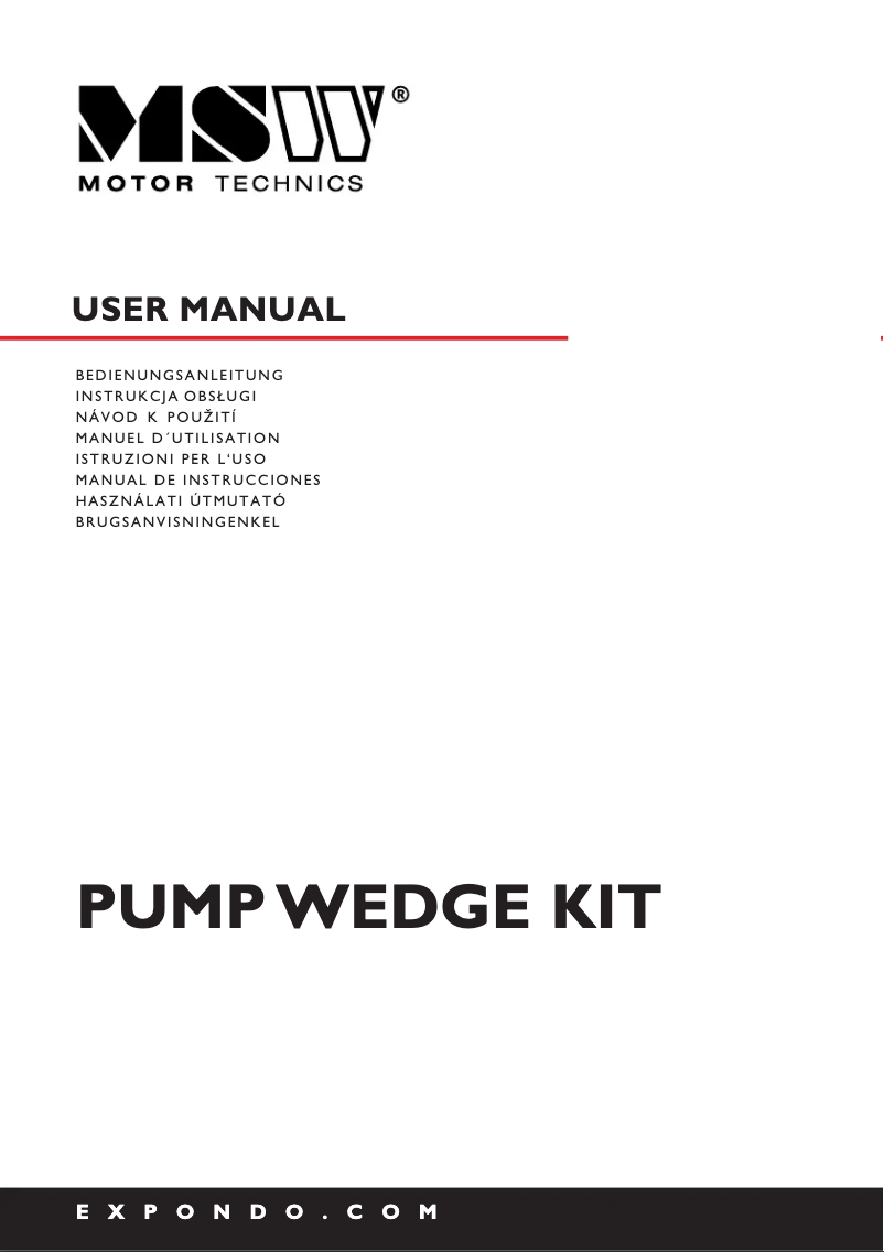 Página 1 del manual Manual de usuario MSW MSW-DA-26