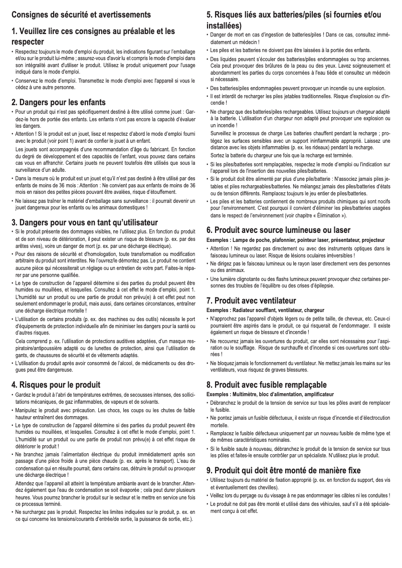 Page n°1 - Manuel utilisateur Technaxx TX-145