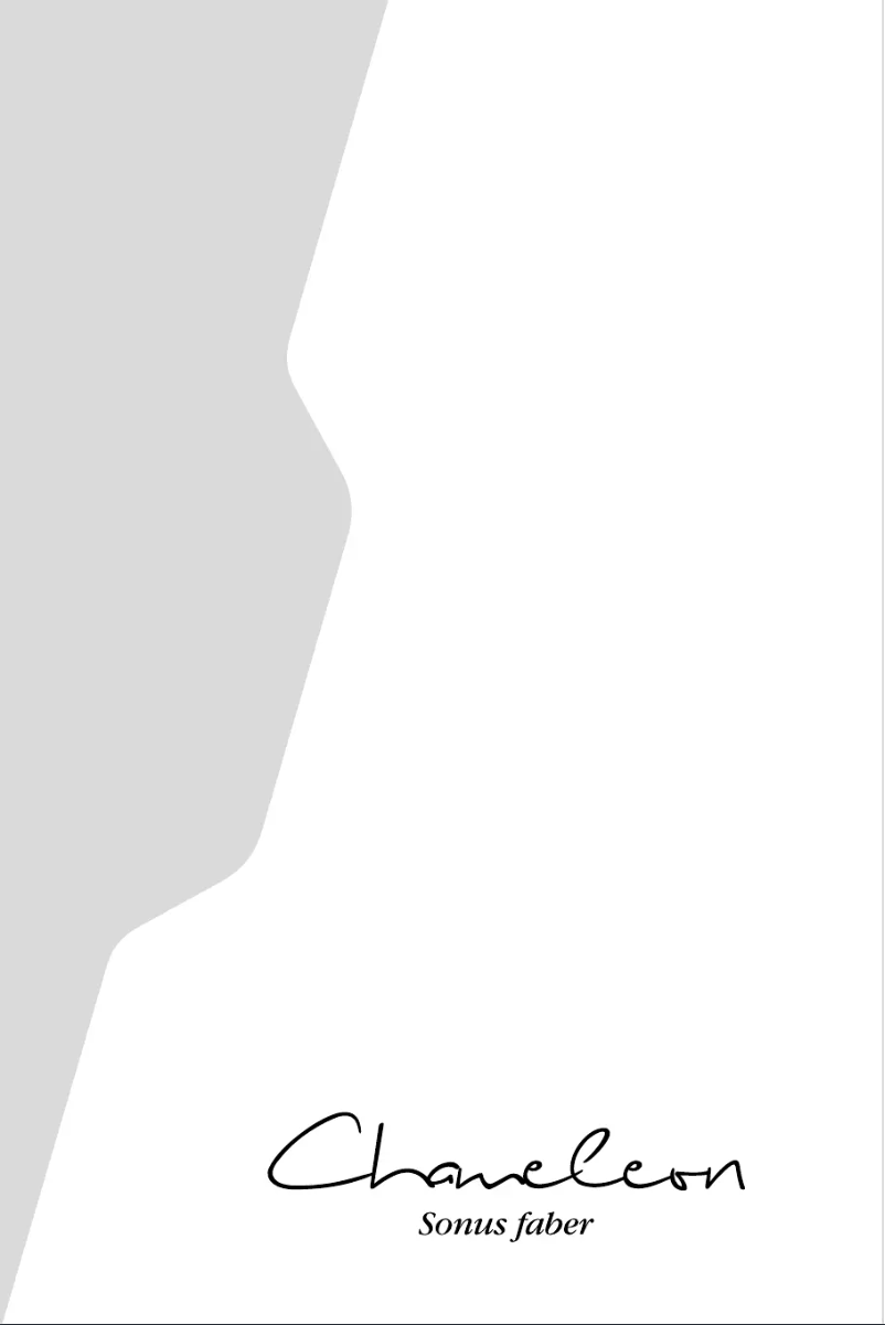 Página 1 del manual Manual de usuario Sonus Faber Chameleon