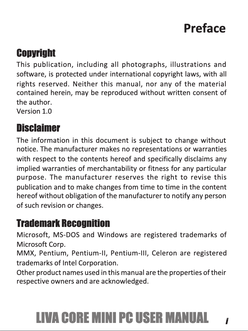 Page 1 de la notice Manuel utilisateur ECS LIVA Core