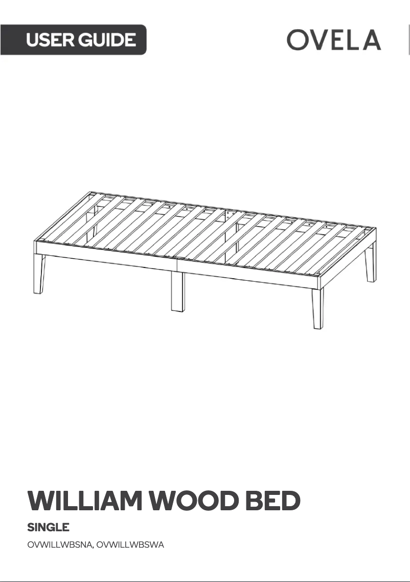 Page 1 de la notice Manuel utilisateur Ovela William OVWILLWBSNA