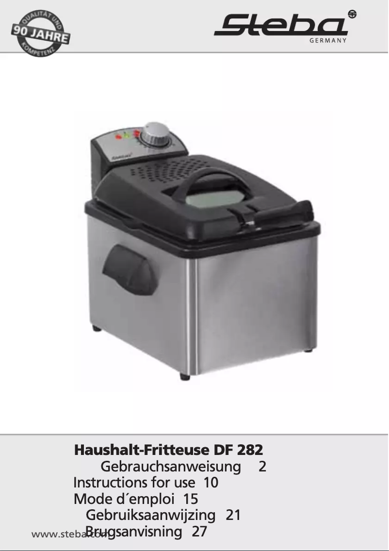 Page n°1 - Manuel utilisateur Steba DF 282