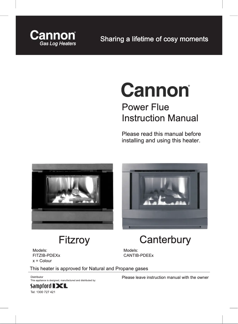 Page 1 de la notice Manuel utilisateur Cannon Fitzroy