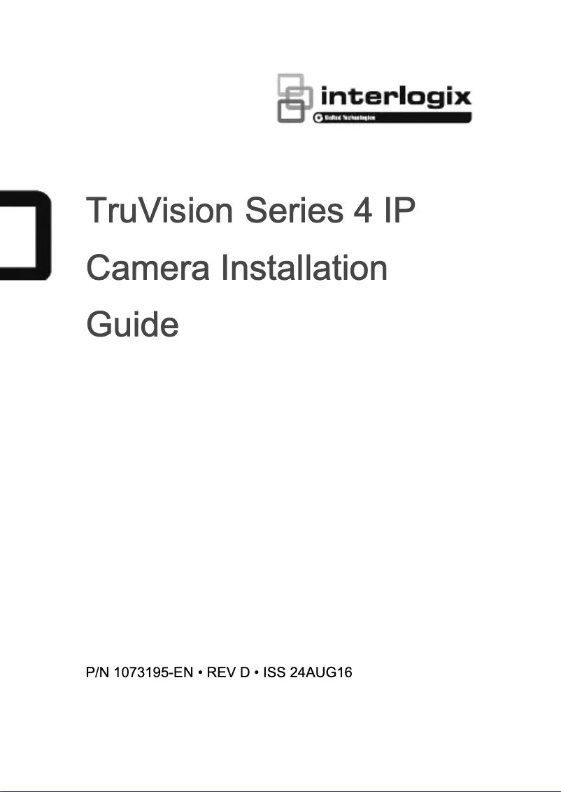 Página 1 del manual Manual de usuario Interlogix TruVision TVC-5402