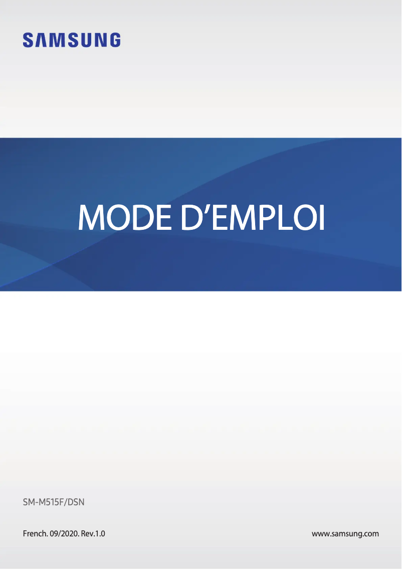 Page n°1 - Manuel utilisateur Samsung Galaxy M51