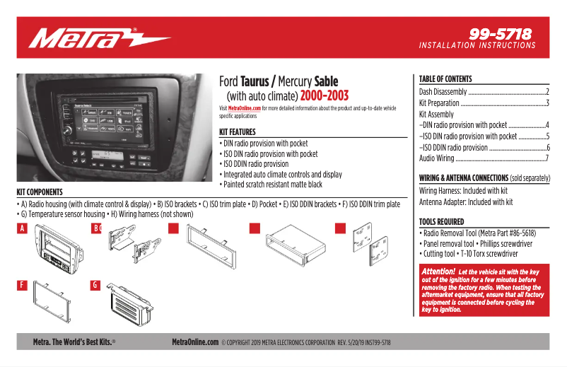 Page 1 de la notice Manuel utilisateur AXESS 99-5718