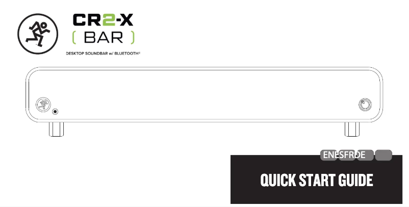 Page n°1 - Guide de démarrage rapide Mackie CR2-X Bar PRO