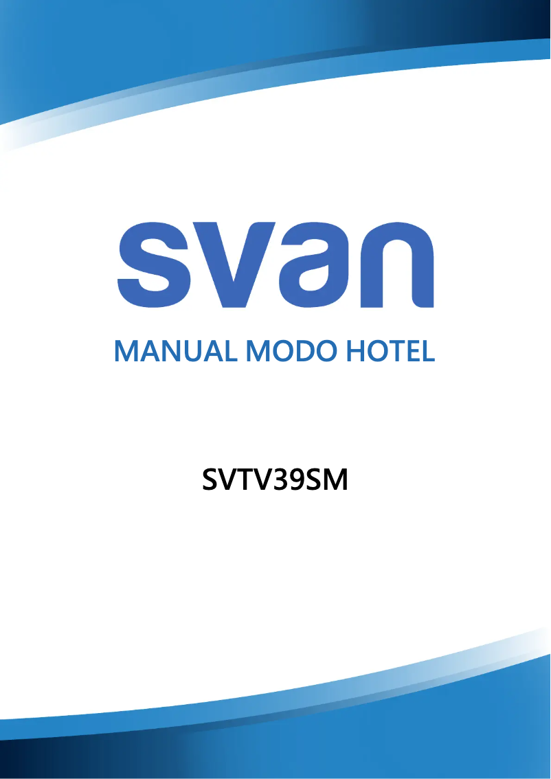 Page 1 de la notice Manuel utilisateur SVAN SVTV39SM