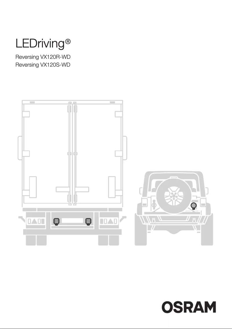 Page n°1 - Manuel utilisateur Osram LEDriving VX120S-WD