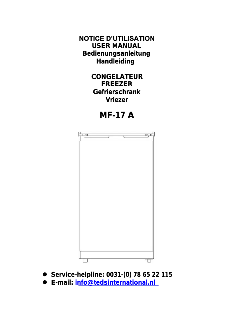 Image de la première page du manuel de l'appareil MF 17A