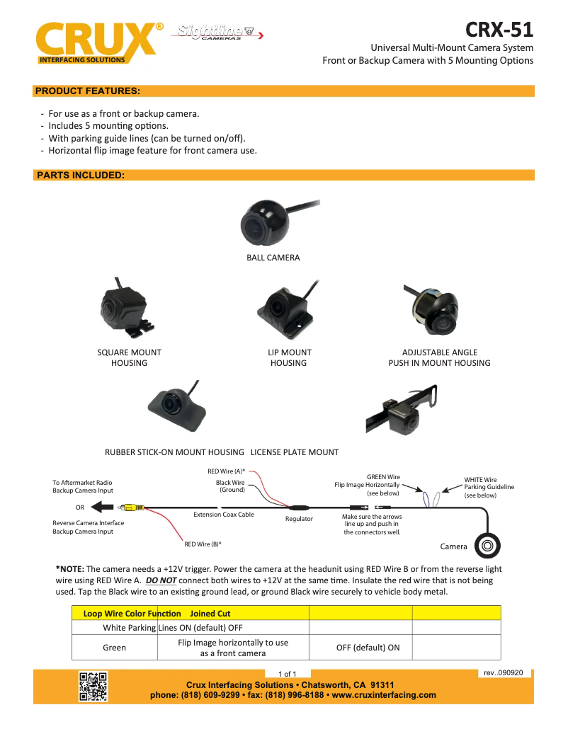 Página 1 del manual Manual de usuario CRUX CRX-51