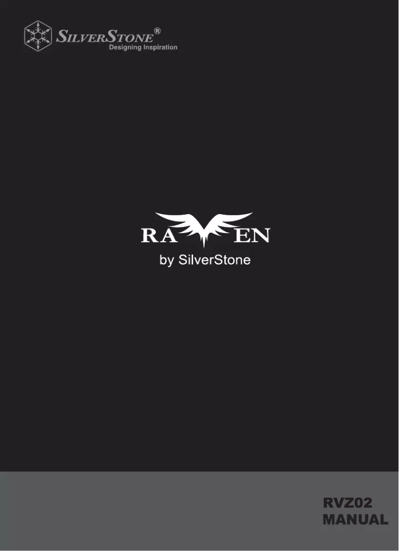 Page 1 de la notice Manuel utilisateur Silverstone Raven RVZ02