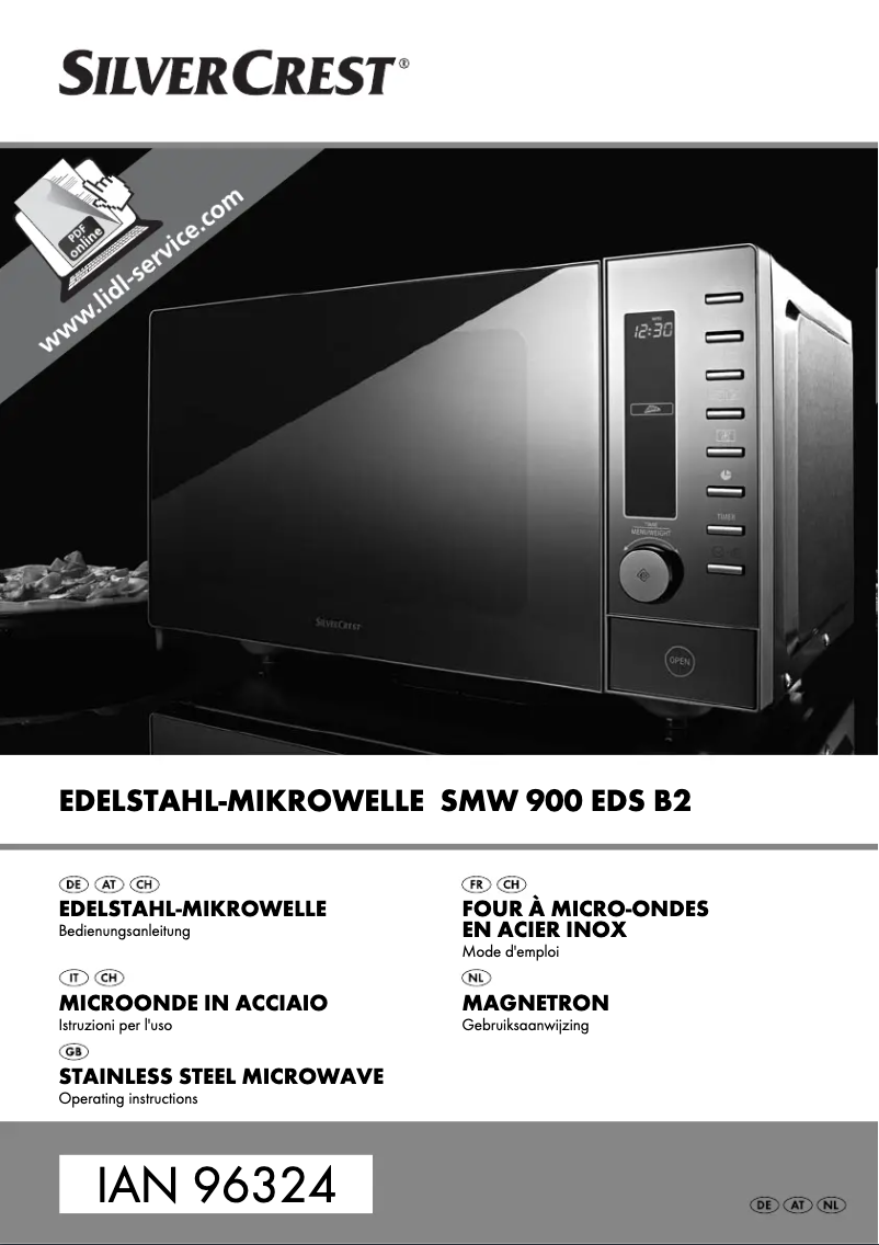 Page n°1 - Manuel utilisateur SilverCrest SMW 900 E