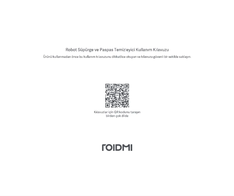 Page n°1 - Manuel utilisateur Roidmi EVE