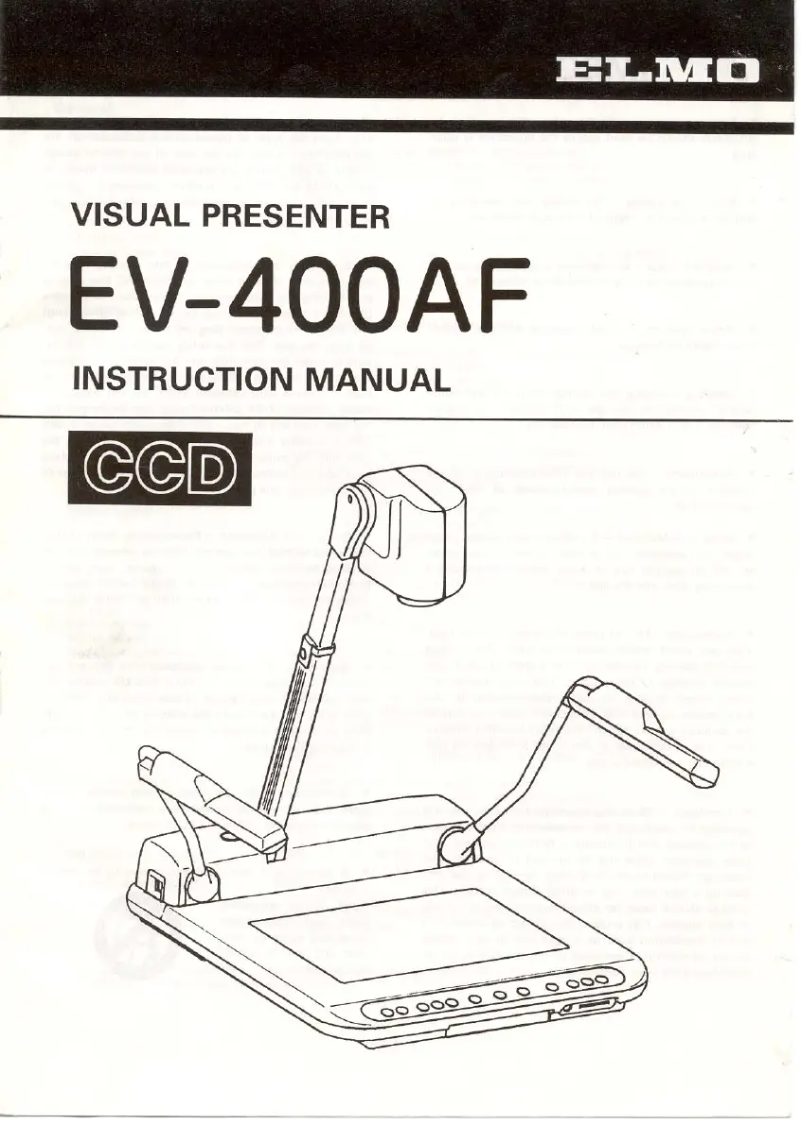 Image de la première page du manuel de l'appareil EV-400AF