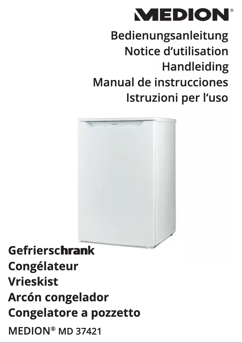 Image de la première page du manuel de l'appareil MD 37421