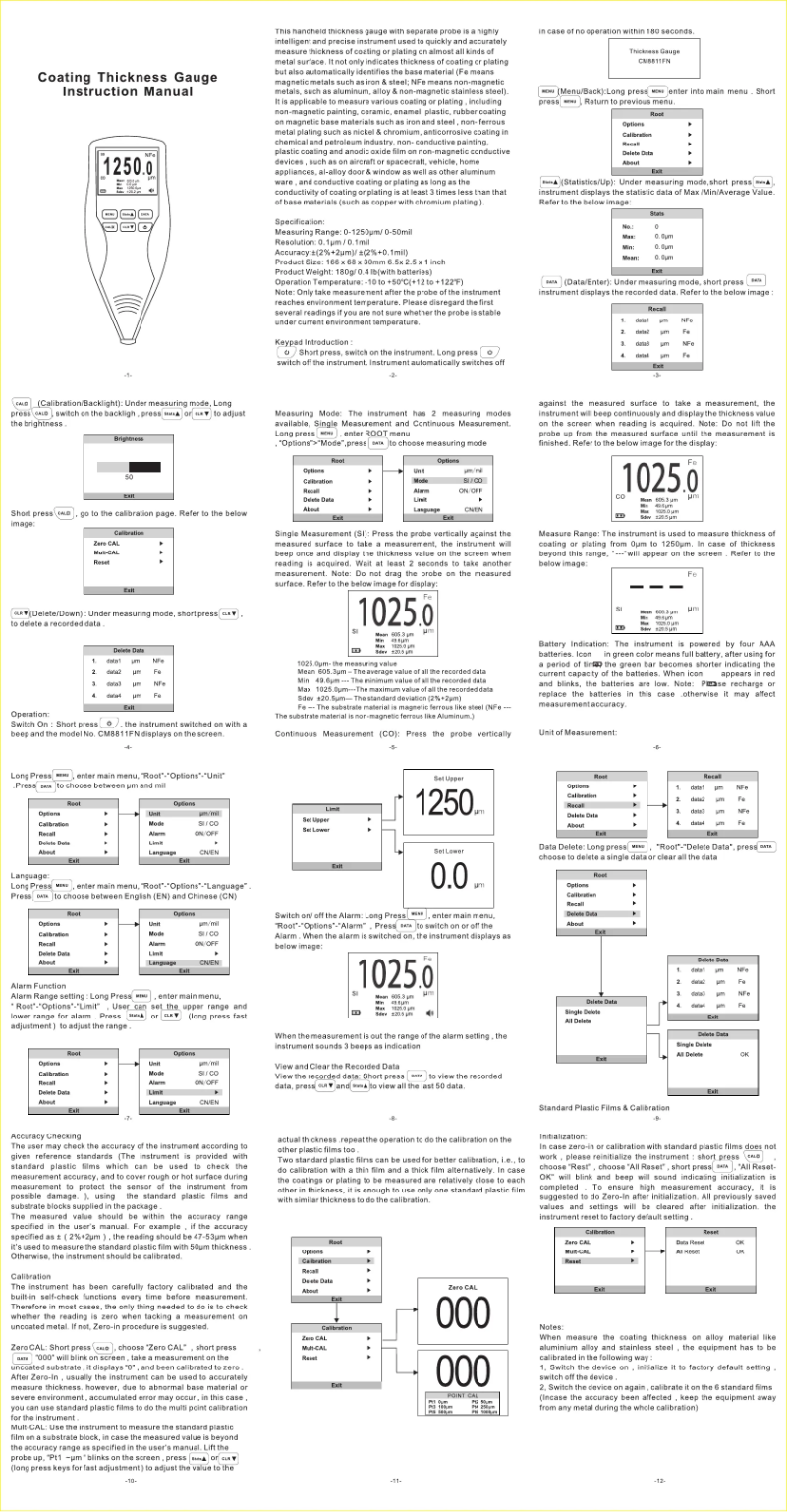 Page n°1 - Manuel utilisateur PCE Instruments PCE-CT 27FN
