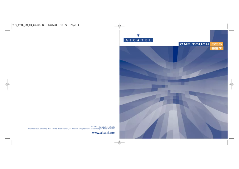 Page n°1 - Manuel utilisateur Alcatel One Touch 556