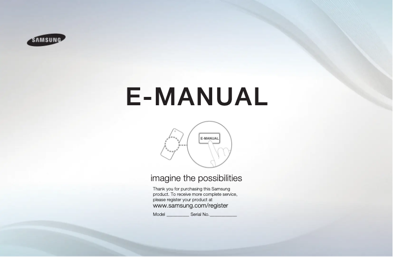 Image de la première page du manuel de l'appareil UE40D8000YQ