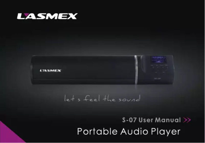 Page 1 de la notice Manuel utilisateur Lasmex S-07