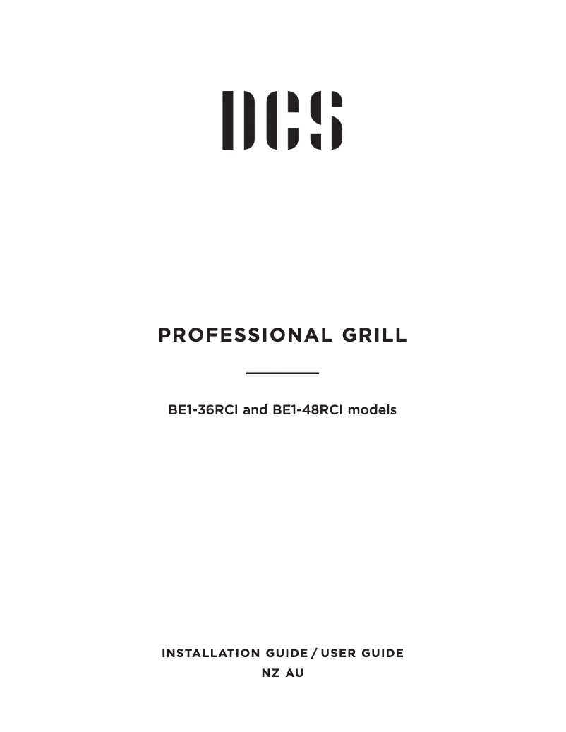 Page 1 de la notice Manuel utilisateur DCS BE1-48RCI-L