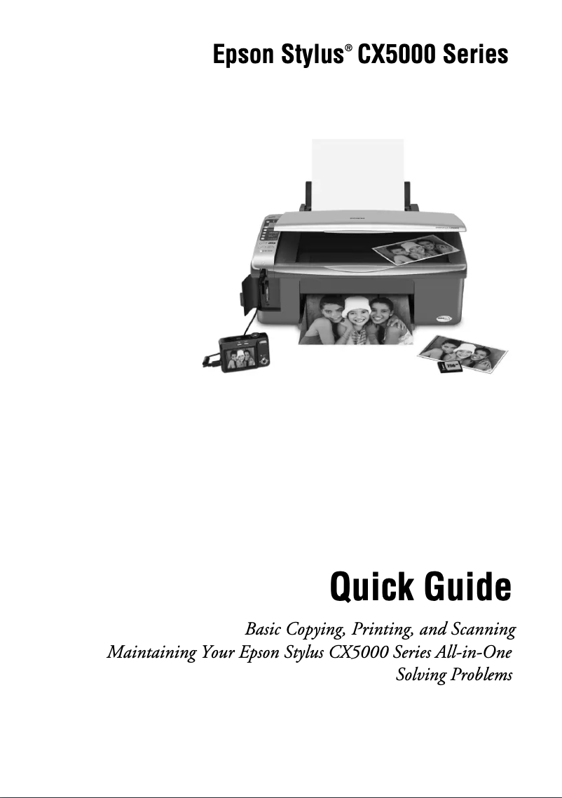 Página 1 del manual Manual de usuario Epson Stylus CX5000