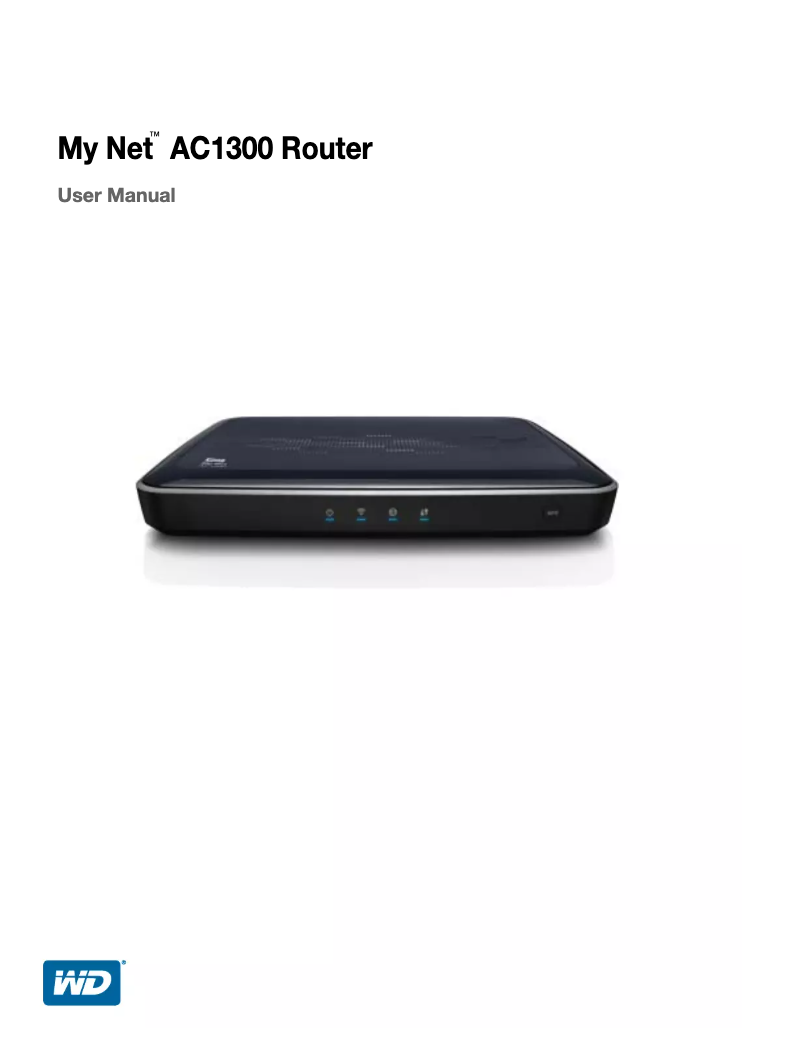 Page n°1 - Manuel utilisateur Western Digital My Net AC1300