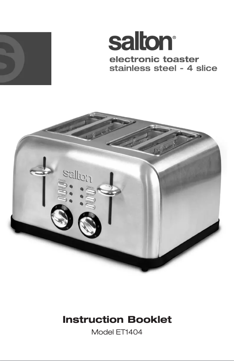 Página 1 del manual Manual de usuario Salton ET1404