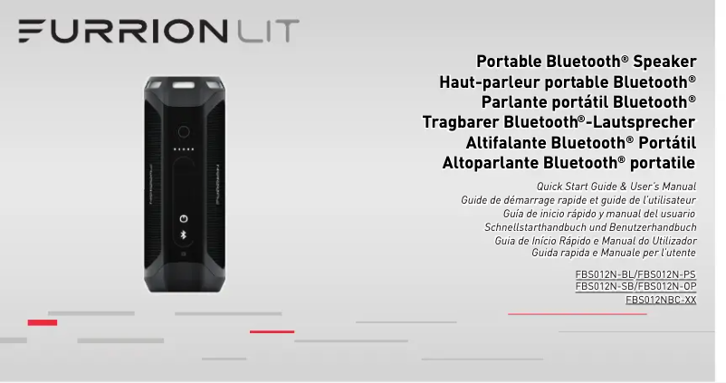 Imagen de la primera página del manual del dispositivo LIT FBS012N-BL