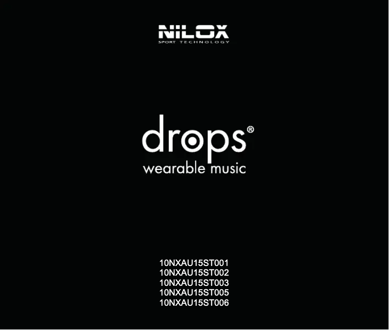 Page 1 de la notice Manuel utilisateur Nilox Drops