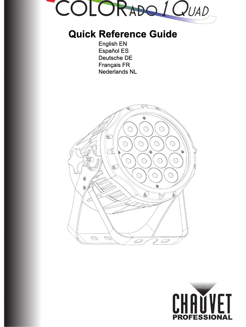 Page 1 de la notice Manuel utilisateur Chauvet COLORado 1 Quad