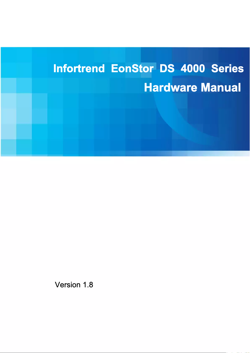 Image de la première page du manuel de l'appareil EonStor DS 4016