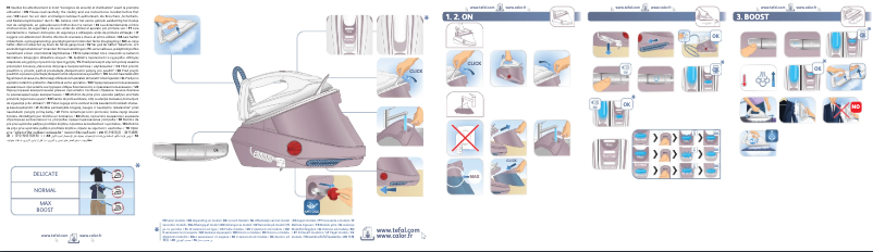 Page 1 de la notice Manuel utilisateur Tefal Pro Express Ultimate II GV9721