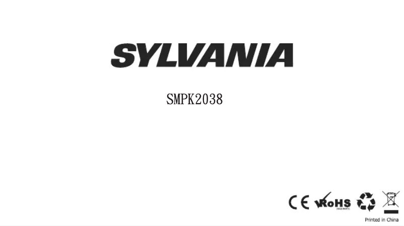 Image de la première page du manuel de l'appareil SMPK2038