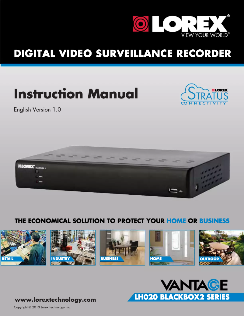 Image de la première page du manuel de l'appareil Eco Blackbox2 LH0261001