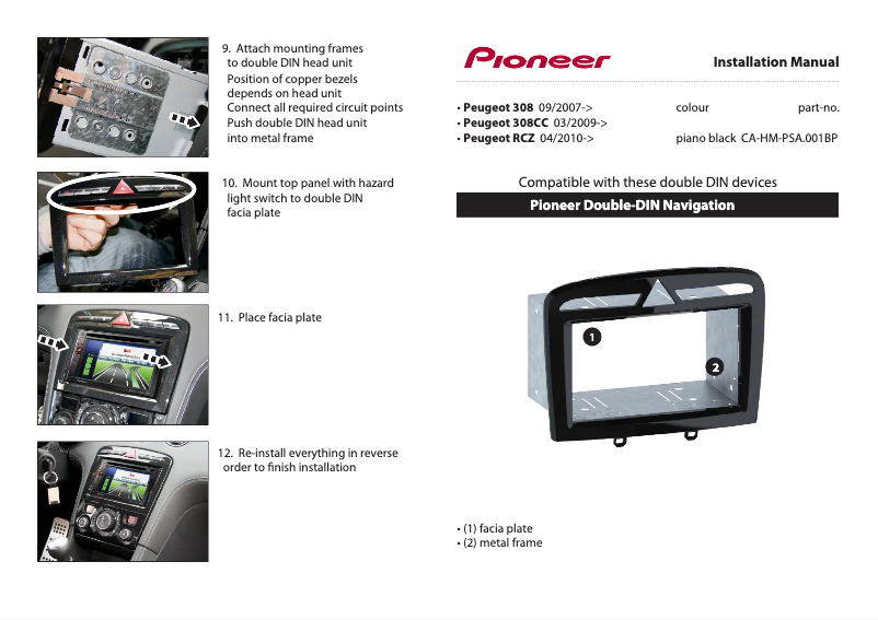 Página 1 del manual Manual de usuario Pioneer CA-HM-PSA.001S