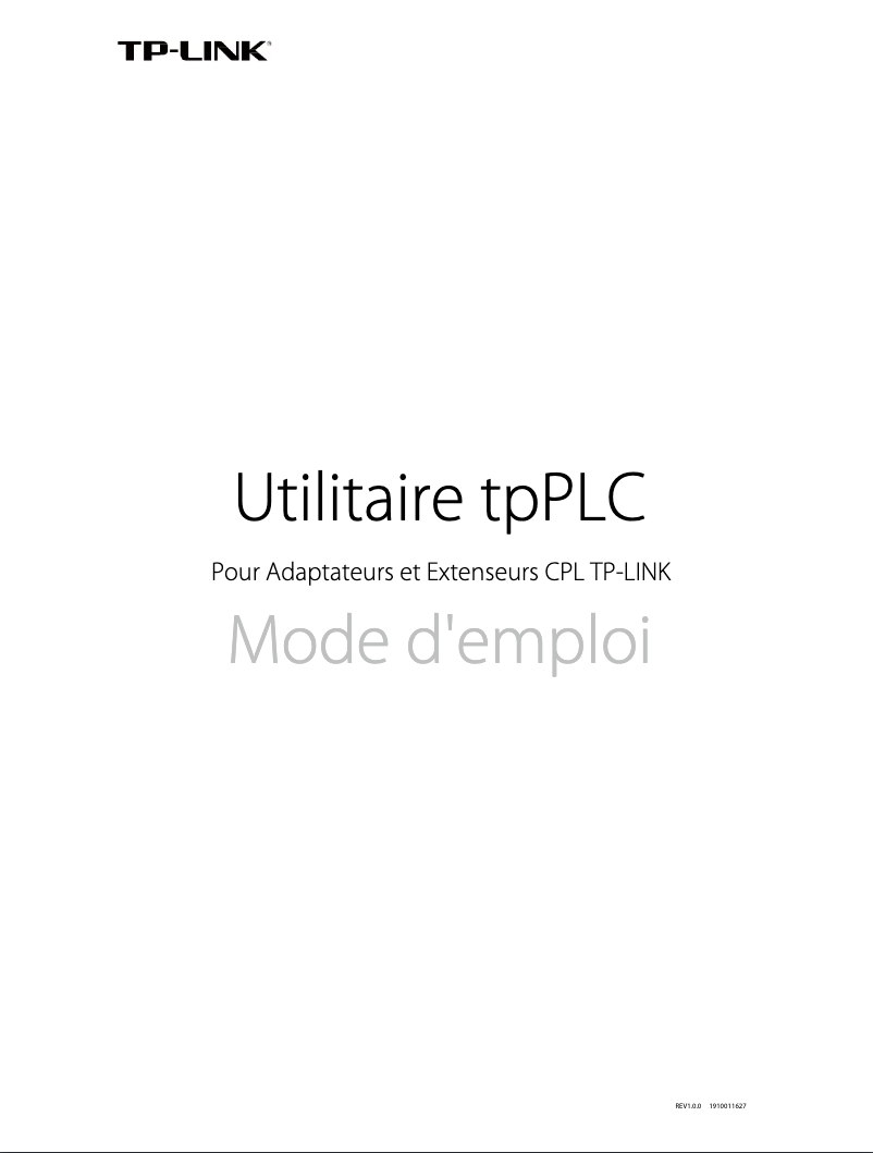Image de la première page du manuel de l'appareil TL-PA9025P