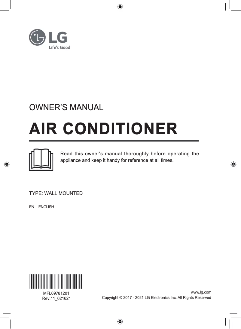 Page n°1 - Manuel utilisateur LG BSNQ096WEA4