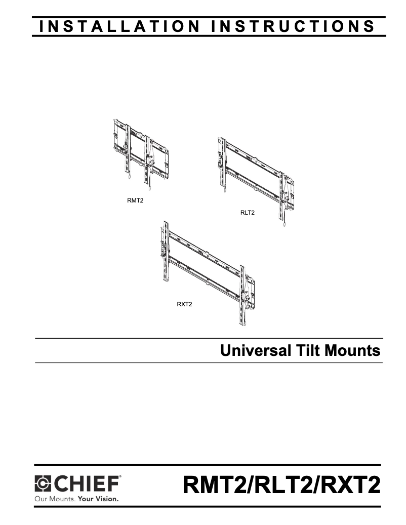 Page n°1 - Manuel utilisateur Chief RXT2