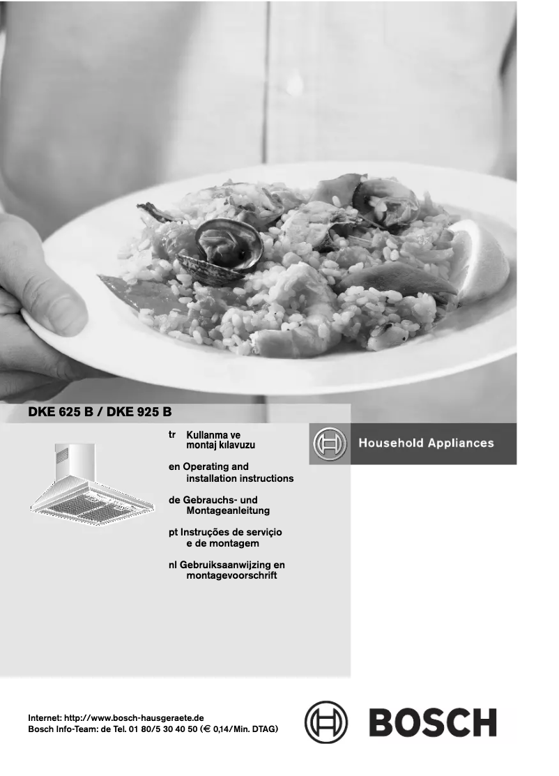 Page 1 de la notice Manuel utilisateur Bosch DKE625E