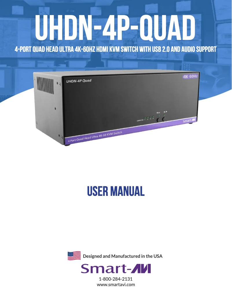 Page n°1 - Manuel utilisateur Smart-AVI UHDN-4P-Quad