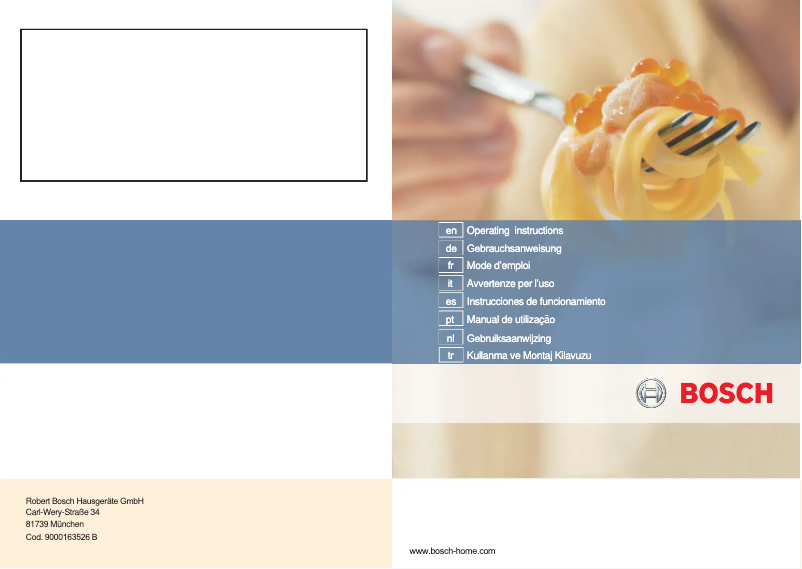 Page 1 de la notice Manuel utilisateur Bosch PCK755XEU