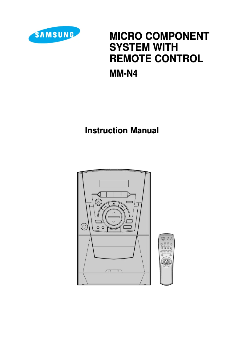 Page 1 de la notice Manuel utilisateur Samsung MM-N4